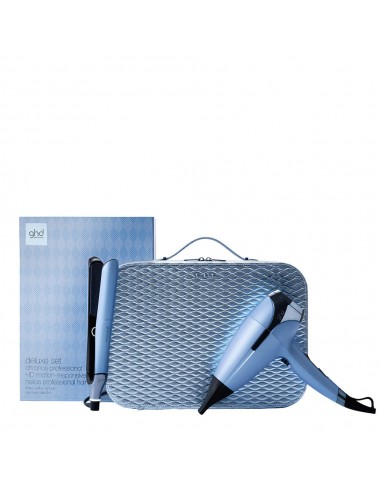 Ghd Iced Luxe Set Chronos + Helios - piastra e asciugacapell